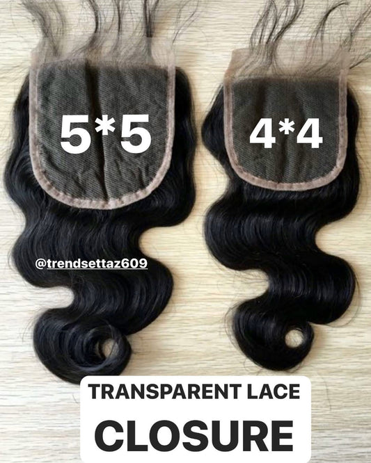 5*5 Transparent Lace closure pre order only